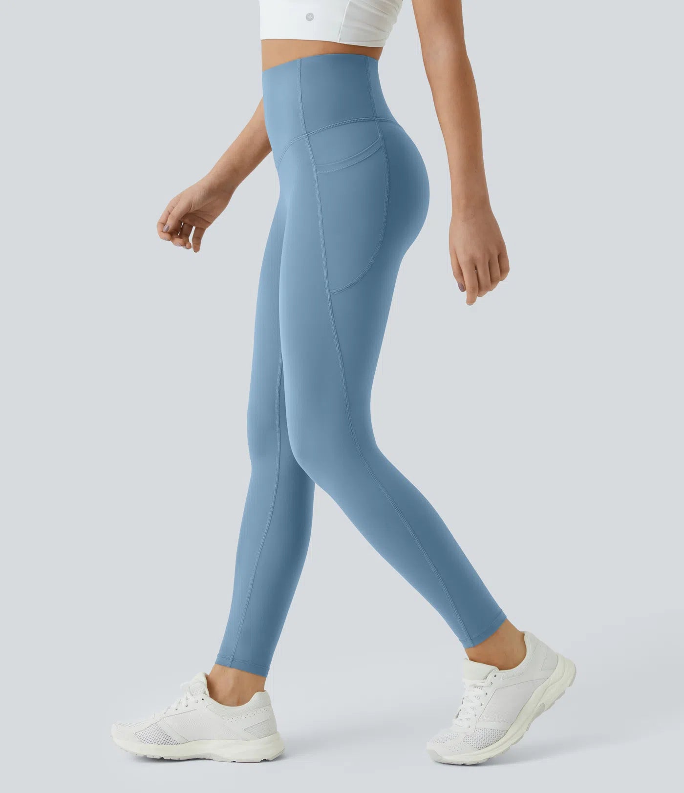 High Waisted Tummy Control Pocket Shaping Training Leggings