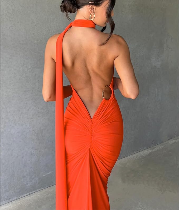 Lila Backless Maxi Dress