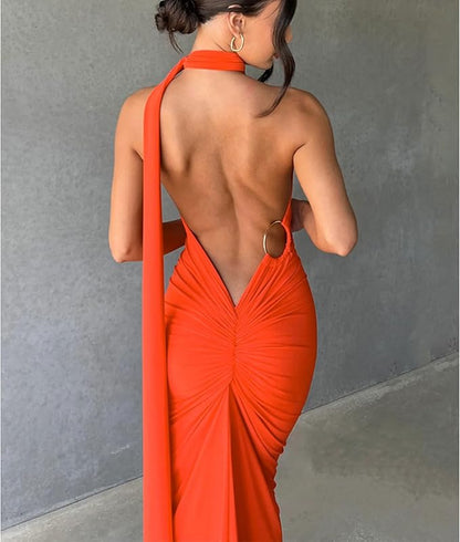 Lila Backless Maxi Dress