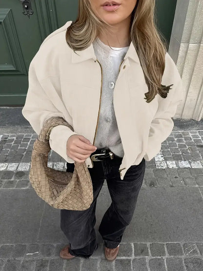 Suede Bomber Jacket